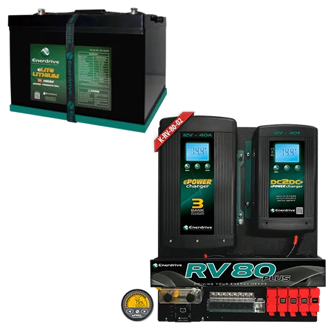 RV80-02 PLUS Board inc 100Ah eLITE Bundle K-RV80-02-100EL-BUNDLE