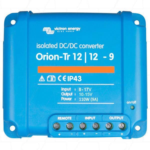 Victron Orion-Tr 12/12V 9A DC to DC Converter with Galvanic Isolation ORI121210110R