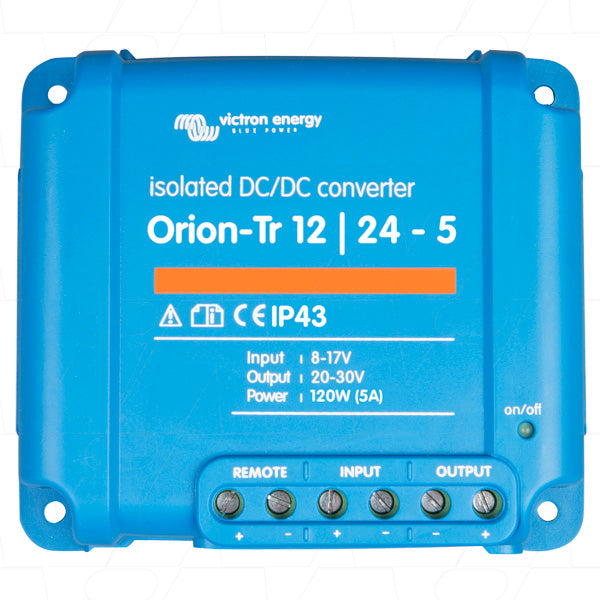 Victron Orion-Tr 12/24V 5A DC to DC Converter with Galvanic Isolation ORI122410110
