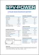 FPV Power LiFePO4 Smart Series 12V 110Ah BT Battery - 10928