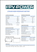 FPV Power LiFePO4 Smart Series 12V 110Ah BT/ NMEA2000 - 10929