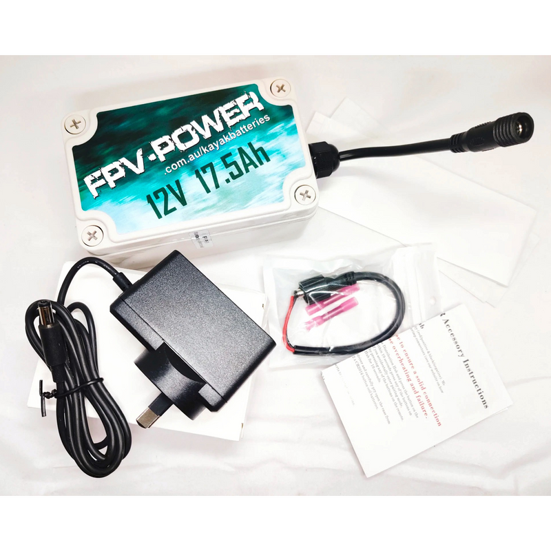 FPV Power 12V 17.5Ah Lithium Battery Plus Charger Combo