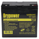 DryPower 12V 24Ah Sealed Lead Acid Battery 12SB24C
