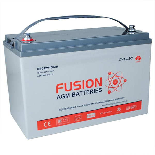 Fusion 12V 104Ah Deep Cycle AGM Battery