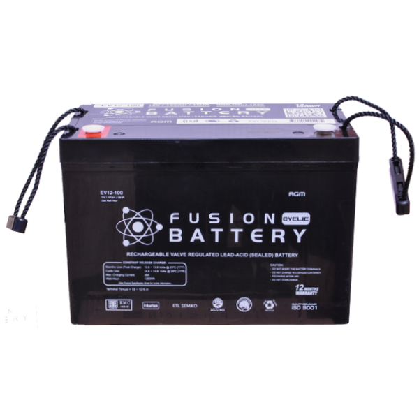 Fusion 12V 620CCA EV12-100 Electric Vehicle series Battery