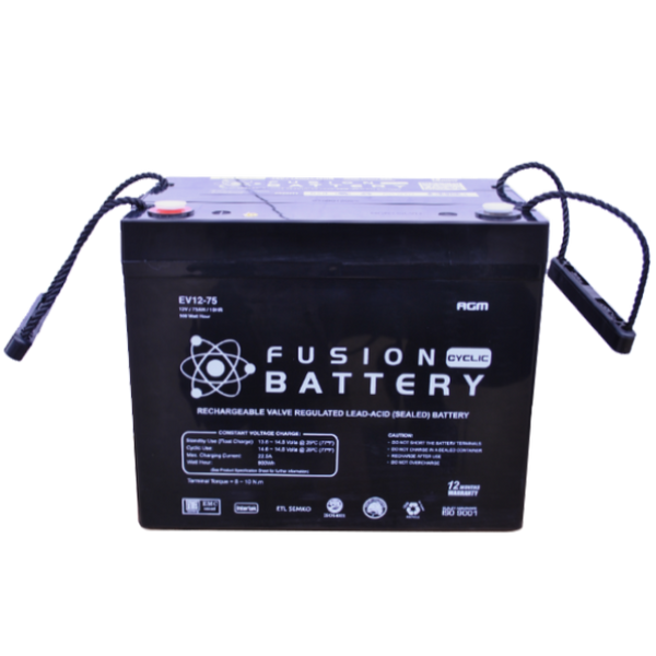 Fusion 6V 470CCA EV12-75 Electric Vehicle series Battery