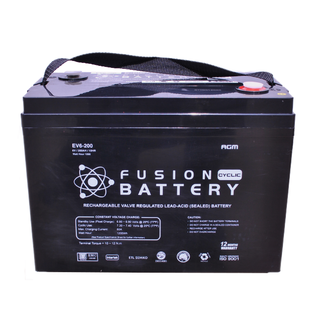 Fusion 6V 700CCA EV6-200 Electric Vehicle series Battery