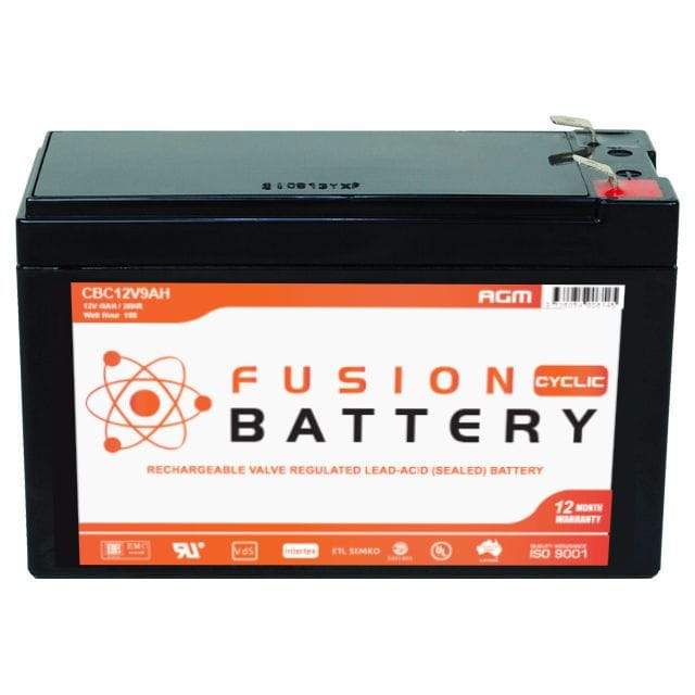 Fusion 12V 9Ah Deep Cycle AGM Battery