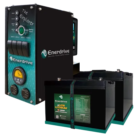 Enerdrive EXPLORER 01 LEFT inc 2 x 100Ah eLITE Bundle K-EXP-01-LB4