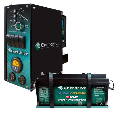 Enerdrive EXPLORER 01 LEFT inc 300Ah BTEC Bundle K-EXP-01-LB5