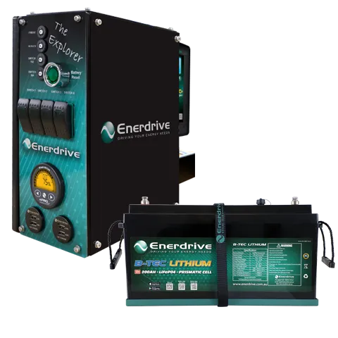 Enerdrive EXPLORER 01 LEFT inc 200Ah BTEC Bundle K-EXP-01-LB3