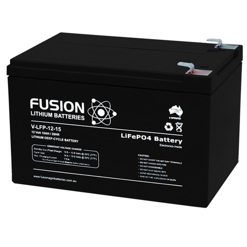 Fusion Lithium 12V Deep Cycle Battery V-LFP-12-15