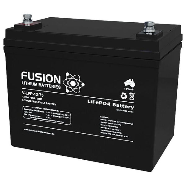 Fusion Lithium 12V Deep Cycle Battery V-LFP-12-80
