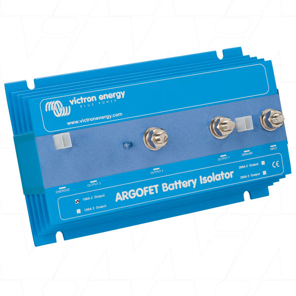 Victron 100A 2 Battery FET Isolator with Alternator energize input M8 ARG100201020 (R) ARGOFET 100-2