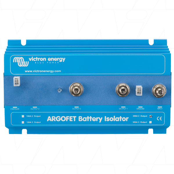 ARGOFET 200-2 - 200A 2 Battery FET Isolator with Alternator energize input M8 ARG200201020R Product Image