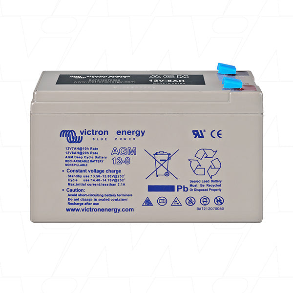 BAT212070084 - Victron Energy 12V 8Ah (20HR) Cyclic AGM Type Lead Acid Battery BAT212070084 Product Image