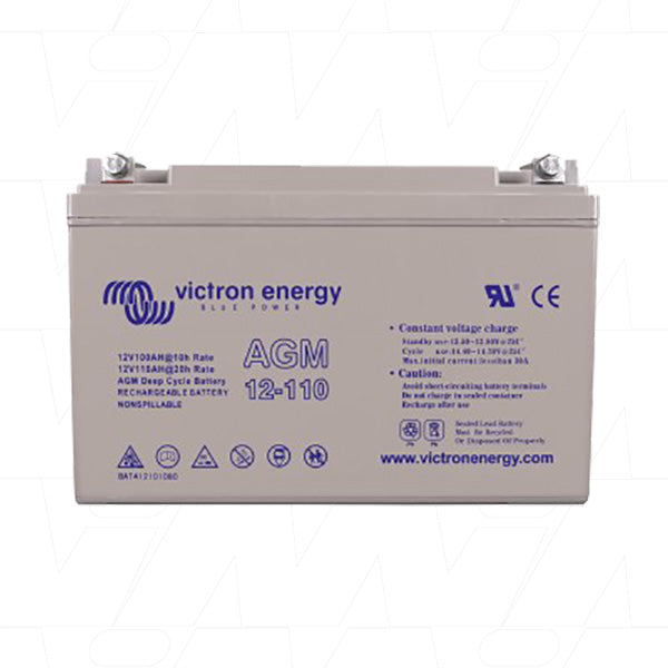 BAT412101084 - Victron Energy 12V 110Ah (20HR) Cyclic AGM Type Lead Acid Battery BAT412101084 Product Image