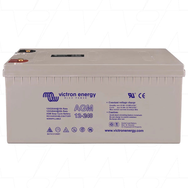 BAT412124081 - Victron Energy 12V 240Ah (20HR) Cyclic AGM Type Lead Acid Battery BAT412124081 Product Image