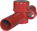 Cable Cap Dual Entry Red BS-4003B