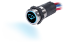 Switch Button S/Steel  OFF-ON Backlite 15A BS-4180B
