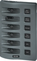 Panel 12VDC WP Switch Panel - Gray 6P BS-4307B