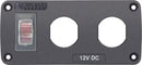 Water-Resistant Acc Panel - 15A Circuit Breaker, 2x Blank Ap BS-4364B