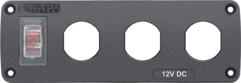 Water-Resistant Accessory Panel - 15A C/B, 3x Blank Aperture BS-4367B