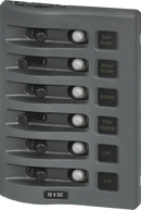 Panel 12VDC WP CB Panel - Gray 6P BS-4376B