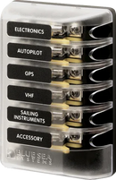 Fuse Block 3AG 6 Circuit BS-5018B