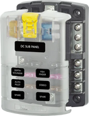 ST Blade Fuse Block 6 Circuit & Neg Bar BS-5025B