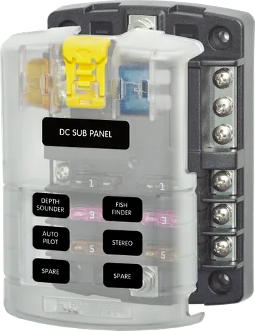 ST Blade Fuse Block 6 Circuit & Neg Bar BS-5025B