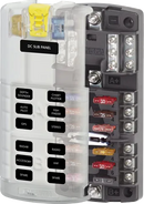 Blue Sea Fuse Block ST Blade Dual12 Circ inc Neg BS-5032B