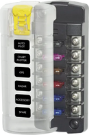 Fuse Block ST Blade 6Circuit Independent Inc Cover BS-5035B