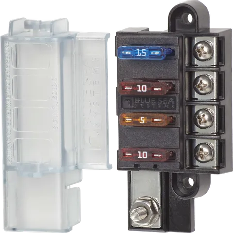 ST Blade Fuse Compact 4 Circuit & Cover BS-5045B