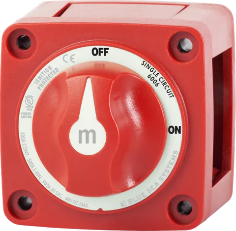 Battery Switch 300A On/Off Red BS-6006B