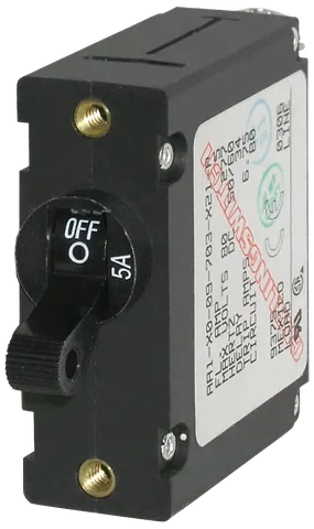 Circuit Breaker AA1 Toggle 5A Black BS-7200B