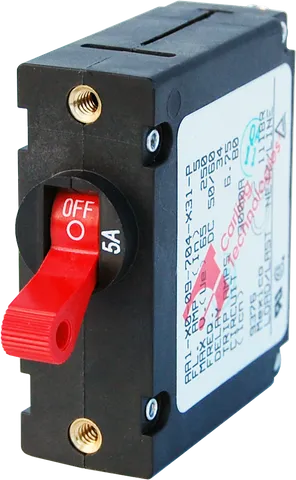 Circuit Breaker AA1 Toggle 5A Red BS-7201B