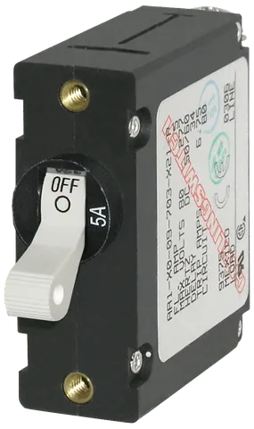 Circuit Breaker AA1 Toggle 5A White BS-7202B