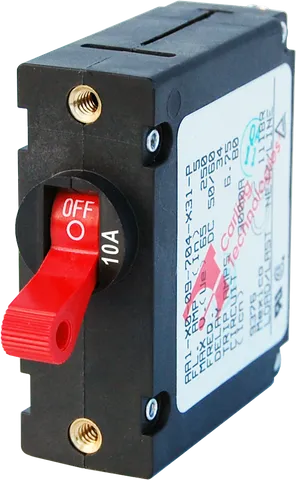 Circuit Breaker AA1 Toggle 10A Red BS-7205B