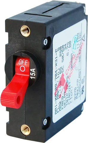 Circuit Breaker AA1 Toggle 15A Red BS-7209B