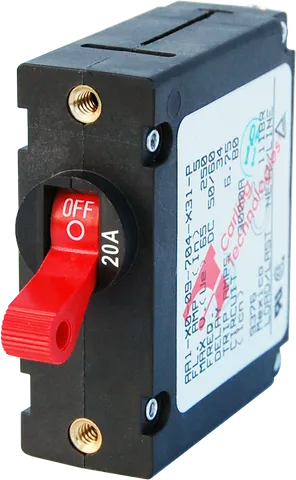 Circuit Breaker AA1 Toggle 20A Red BS-7213B