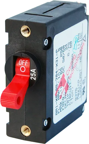 Circuit Breaker AA1 Toggle 25A Red BS-7217B