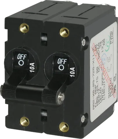 Circuit Breaker AA2 Toggle 10A Black BS-7232B