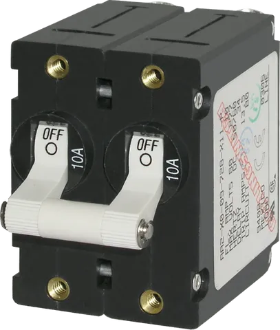 Circuit Breaker AA2 Toggle 10A White BS-7233B