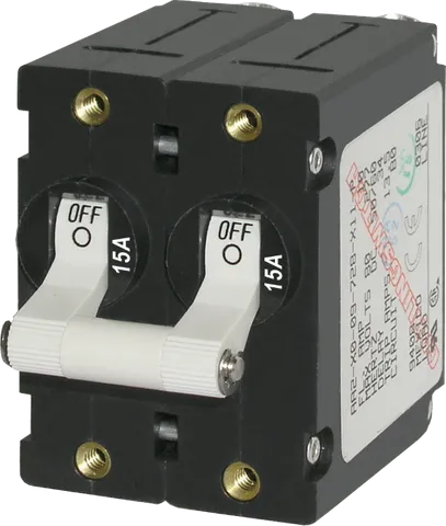 Circuit Breaker AA2 Toggle 15A White BS-7235B