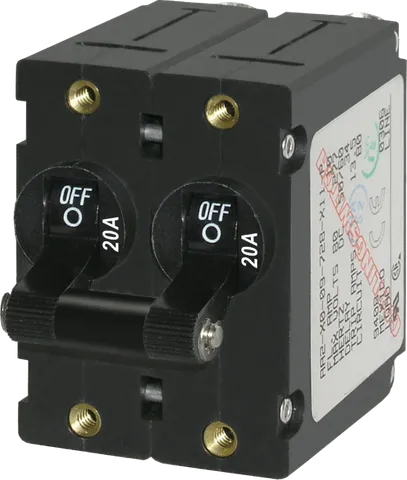 Circuit Breaker AA2 Toggle 20A Black BS-7236B