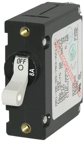 Circuit Breaker AA1 Toggle 8A White BS-7299B