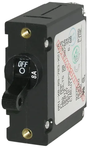 Circuit Breaker AA1 Toggle 8A Black BS-7347B