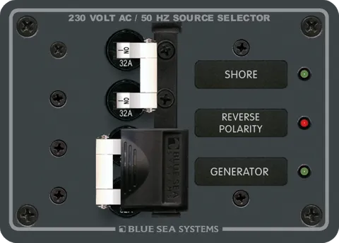 Panel 230VAC Source Select 32A DP BS-8161B