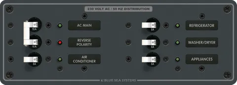 Panel 230VAC 16A Main + 4 Position 8A BS-8199B